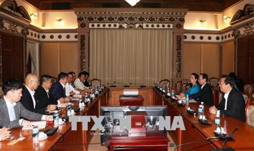 Quang cảnh buổi tiếp. Ảnh: Xuân Khu-TTXVN