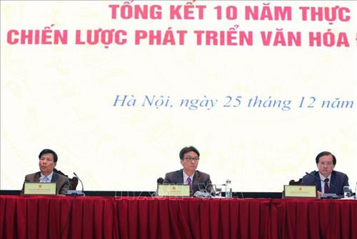 Phó Thủ tướng Chính phủ Vũ Đức Đam cùng các đại biểu chủ trì Hội nghị. Ảnh: Thành Đạt - TTXVN Phó Thủ tướng Chính phủ Vũ Đức Đam cùng các đại biểu chủ trì Hội nghị. Ảnh: Thành Đạt - TTXVN