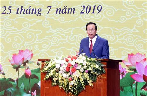 Bộ trưởng Bộ Lao động – Thương binh và Xã hội Đào Ngọc Dung phát biểu tại buổi gặp mặt. Ảnh: Anh Tuấn – TTXVN Bộ trưởng Bộ Lao động – Thương binh và Xã hội Đào Ngọc Dung phát biểu tại buổi gặp mặt. Ảnh: Anh Tuấn – TTXVN