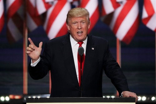 Ứng cử viênTổng thống Mỹ của đảng Cộng hòa, ông Donald Trump. AFP/TTXVN