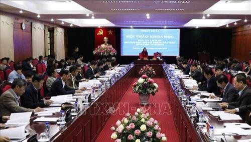 Quảng cảnh hội thảo. Ảnh: Nguyễn Cường - TTXVN Quảng cảnh hội thảo. Ảnh: Nguyễn Cường - TTXVN