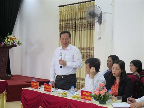 Bí thư Tỉnh ủy Hải Dương Nguyễn Mạnh Hiển phát biểu tại cuộc tọa đàm. Ảnh: Mạnh Minh - TTXVN Bí thư Tỉnh ủy Hải Dương Nguyễn Mạnh Hiển phát biểu tại cuộc tọa đàm. Ảnh: Mạnh Minh - TTXVN