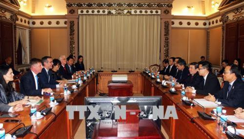 Quang cảnh buổi tiếp. Ảnh: Xuân Khu- TTXVN Quang cảnh buổi tiếp. Ảnh: Xuân Khu- TTXVN