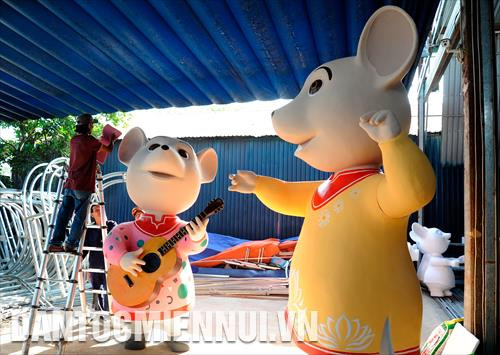 Linh vật "Chuột " đang dần được hoàn thiện