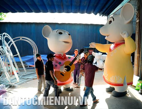 Linh vật "Chuột " đang dần được hoàn thiện