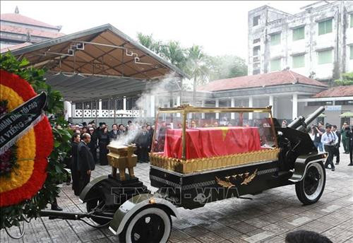 Lễ truy điệu và đưa tang nguyên Chủ tịch nước, Đại tướng Lê Đức Anh. Ảnh: Doãn Tấn - TTXVN