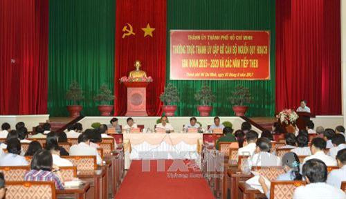 Quang cảnh buổi gặp gỡ. Ảnh: Thanh Vũ - TTXVN