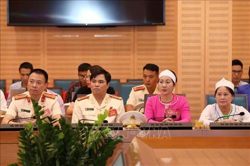 Các đại biểu tại buổi gặp mặt. Ảnh: Văn Điệp -TTXVN