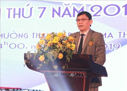 Phó Chủ tịch UBND tỉnh Đắk Lắk Nguyễn Tuấn Hà thông tin về Lễ hội cà phê lần 7 năm 2019 tại buổi họp báo. Ảnh: Phạm Cường Phó Chủ tịch UBND tỉnh Đắk Lắk Nguyễn Tuấn Hà thông tin về Lễ hội cà phê lần 7 năm 2019 tại buổi họp báo. Ảnh: Phạm Cường