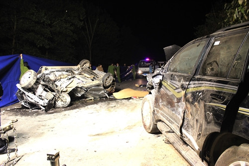 Hiện trường vụ tai nạn giao thông. Ảnh Văn Long- TTXVN phát Hiện trường vụ tai nạn giao thông. Ảnh Văn Long- TTXVN phát