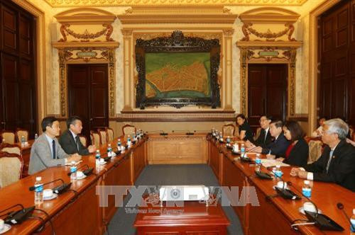 Quang cảnh buổi tiếp. Ảnh: Thanh Vũ-TTXVN