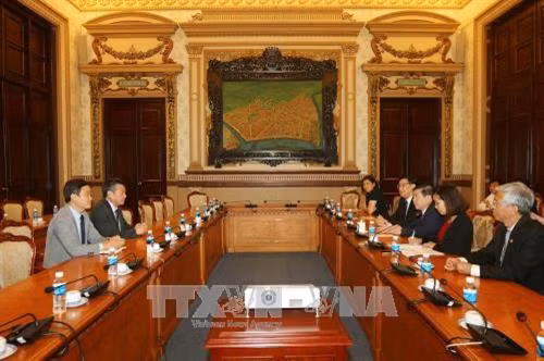 Quang cảnh buổi tiếp. Ảnh: Thanh Vũ-TTXVN