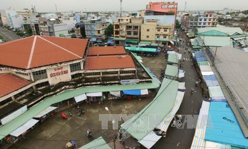 Chợ bách hóa Cà Mau. Ảnh: An Hiếu – TTXVN