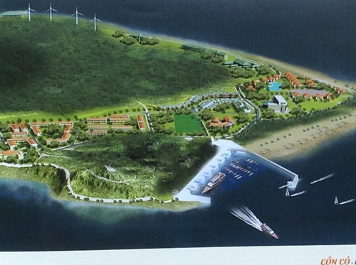 Cồn Cỏ - nhìn từ trên cao. Ảnh conco.quangtri.gov.vn Cồn Cỏ - nhìn từ trên cao. Ảnh conco.quangtri.gov.vn