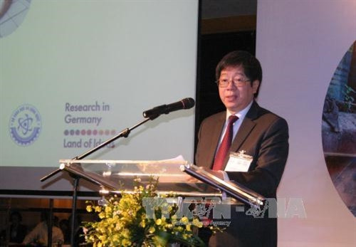 Thứ trưởng Bộ Khoa học và Công nghệ Trần Quốc Khánh phát biểu khai mạc. Ảnh: Tiến Lực - TTXVN Thứ trưởng Bộ Khoa học và Công nghệ Trần Quốc Khánh phát biểu khai mạc. Ảnh: Tiến Lực - TTXVN