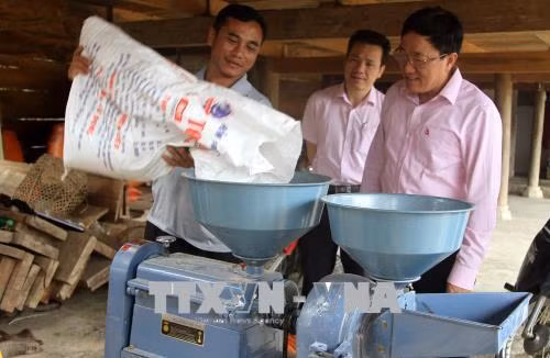 Hộ ông Điêu Văn Sương, dân tộc Thái ở xã Mường Mô, (huyện Nậm Nhùn) vay 50 triệu đồng phát triển kinh tế và đã thoát nghèo. Ảnh: Việt Hoàng - TTXVN