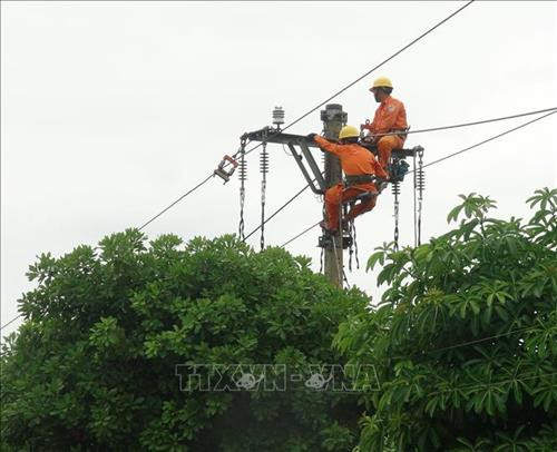 Ngành điện lực chủ động trước mùa mưa bão 2019. Ảnh: Nguyễn Đức Thọ - TTXVN Ngành điện lực chủ động trước mùa mưa bão 2019. Ảnh: Nguyễn Đức Thọ - TTXVN