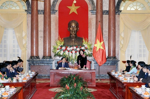 Quang cảnh buổi tiếp. Ảnh: Phạm Kiên - TTXVN