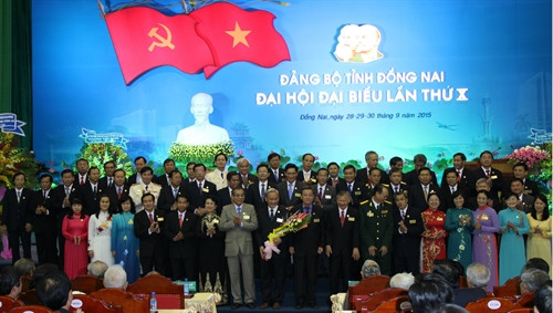 Ban Chấp hành Đảng bộ tỉnh Đồng Nai nhiệm kỳ 2015 - 2020. Ảnh: Sỹ Tuyên