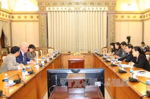 Quang cảnh buổi tiếp. Ảnh: Thanh Vũ-TTXVN