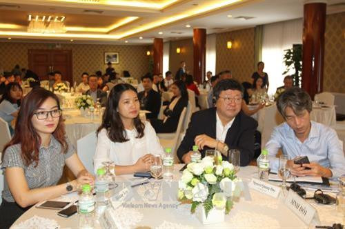 Doanh nghiệp Việt Nam và Hàn Quốc tham dự Diễn đàn Doanh nghiệp Thành phố Hồ Chí Minh - Daegu năm 2017. Ảnh: Thanh Vũ-TTXVN Doanh nghiệp Việt Nam và Hàn Quốc tham dự Diễn đàn Doanh nghiệp Thành phố Hồ Chí Minh - Daegu năm 2017. Ảnh: Thanh Vũ-TTXVN