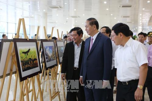 Chủ tịch nước Trần Đại Quang dự Chương trình Tổng duyệt các hoạt động của Tuần lễ Cấp cao APEC 2017. Ảnh: TTXVN Chủ tịch nước Trần Đại Quang dự Chương trình Tổng duyệt các hoạt động của Tuần lễ Cấp cao APEC 2017. Ảnh: TTXVN