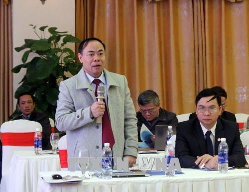 Giám đốc Sở Du lịch Nghệ An Nguyễn Mạnh Cường phát biểu tại hội nghị. Ảnh: Tá Chuyên – TTXVN Giám đốc Sở Du lịch Nghệ An Nguyễn Mạnh Cường phát biểu tại hội nghị. Ảnh: Tá Chuyên – TTXVN