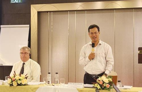 Ông Đỗ Xuân Lân, Vụ trưởng Vụ Phổ biến, giáo dục pháp luật (Bộ Tư pháp), phát biểu tại hội thảo. Ảnh moj.gov.vn Ông Đỗ Xuân Lân, Vụ trưởng Vụ Phổ biến, giáo dục pháp luật (Bộ Tư pháp), phát biểu tại hội thảo. Ảnh moj.gov.vn