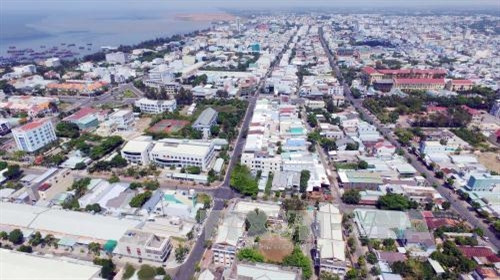 Dự án lấn biển đã góp phần làm thay đổi diện mạo thành phố Rạch Giá, từ đô thị loại III nâng lên đô thị loại II với cơ sở hạ tầng tương đối hiện đại và đồng bộ. Ảnh: Mạnh Linh-TTXVN