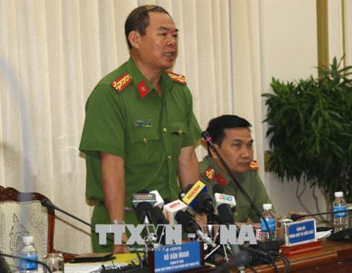 Đại tá Nguyễn Văn Băng (đứng), Phó Giám đốc Cảnh sát Phòng cháy chữa cháy Thành phố Hồ Chí Minh phát biểu tại buổi họp báo. Ảnh: Trần Xuân Tình – TTXVN Đại tá Nguyễn Văn Băng (đứng), Phó Giám đốc Cảnh sát Phòng cháy chữa cháy Thành phố Hồ Chí Minh phát biểu tại buổi họp báo. Ảnh: Trần Xuân Tình – TTXVN