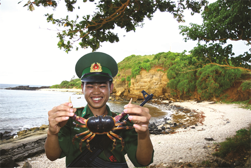 Chiến sỹ trẻ trên đảo