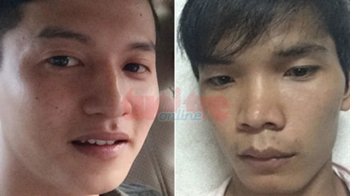 Hai nghi can Nguyễn Hải Dương và Vũ Văn Tiến. Ảnh: tuoitre.vn