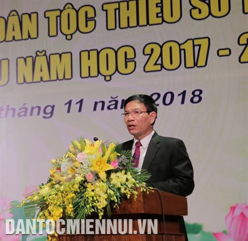Ông Nguyễn Tất Vinh, Trưởng Ban Dân tộc Thành phố Hà Nội cho rằng, thành tích của các em học sinh, sinh viên dân tộc thiểu số đã góp phần để Thủ đô khẳng định vị trí dẫn đầu cả nước về chất lượng và số lượng giải trong các kỳ thi học sinh giỏi quốc gia, quốc tế. Ảnh: Nam Sương