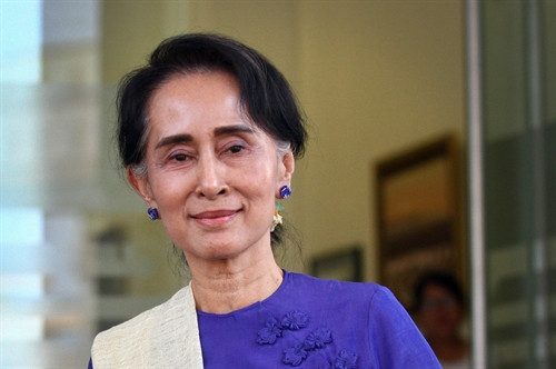Cố vấn nhà n ước Myanmar, Aung San Suu Kyi nằm trong top 10 nhân vật ảnh hưởng nhất thế giới 2016. AFP/TTXVN