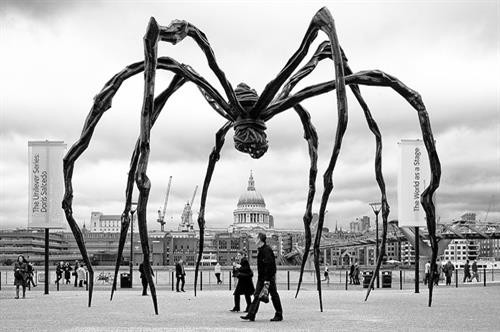 Tác phẩm bức tượng con nhện ở Tate Modern, London, Anh. Ảnh: Louise Bourgeois Tác phẩm bức tượng con nhện ở Tate Modern, London, Anh. Ảnh: Louise Bourgeois