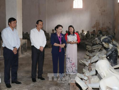 Chủ tịch Quốc hội Nguyễn Thị Kim Ngân thăm buồng giam các tù nhân cách mạng tại di tích Nhà tù Phú Hải. Ảnh: Trọng Đức - TTXVN Chủ tịch Quốc hội Nguyễn Thị Kim Ngân thăm buồng giam các tù nhân cách mạng tại di tích Nhà tù Phú Hải. Ảnh: Trọng Đức - TTXVN