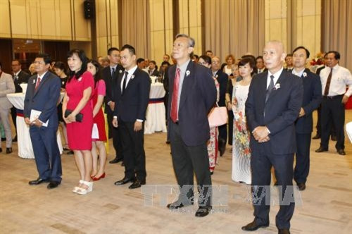 Các đại biểu dự kỷ niệm 27 năm Quốc khánh Liên bang Nga. Ảnh: Hoàng Hải – TTXVN.