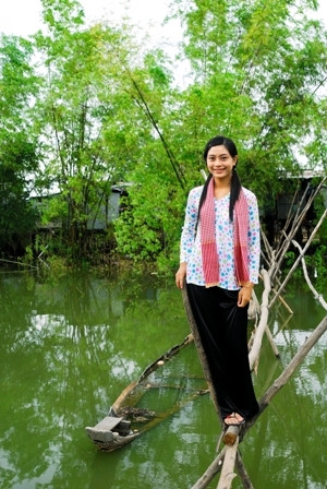 Thiếu nữ miền Tây Nam bộ. Ảnh: Huỳnh Phúc Hậu