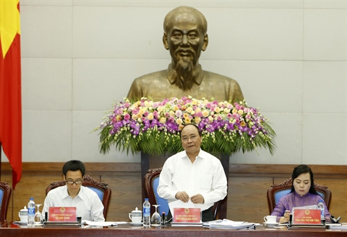 Thủ tướng Nguyễn Xuân Phúc phát biểu tại cuộc họp, sáng 3/6. Ảnh: Thống Nhất- TTXVN Thủ tướng Nguyễn Xuân Phúc phát biểu tại cuộc họp, sáng 3/6. Ảnh: Thống Nhất- TTXVN