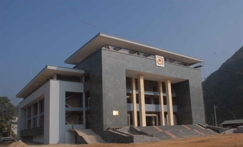 Công trình Trạm Kiểm soát liên hợp Cửa khẩu Trà Lĩnh đang được hoàn thiện Công trình Trạm Kiểm soát liên hợp Cửa khẩu Trà Lĩnh đang được hoàn thiện