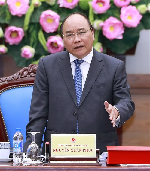 Thủ tướng Nguyễn Xuân Phúc phát biểu kết luận hội nghị. Ảnh:Thống Nhất-TTXVN Thủ tướng Nguyễn Xuân Phúc phát biểu kết luận hội nghị. Ảnh:Thống Nhất-TTXVN
