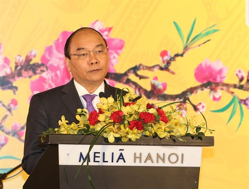 Thủ tướng Chính phủ Nguyễn Xuân Phúc phát biểu.Ảnh:Thống Nhất-TTXVN