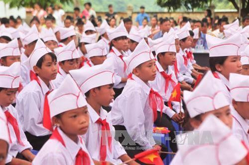 Học sinh xã Nặm Păm trong ngày khai giảng năm học mới. Ảnh: Hữu Quyết - TTXVN Học sinh xã Nặm Păm trong ngày khai giảng năm học mới. Ảnh: Hữu Quyết - TTXVN