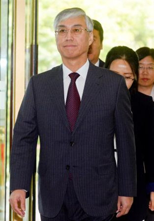 Đại sứ Trung Quốc Khâu Quốc Hồng được triệu tới Bộ Ngoại giao Hàn Quốc ở thủ đô Seoul ngày 11/10. Kyodo/TTXVN