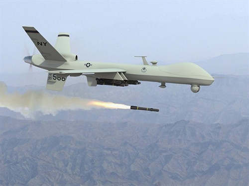 Chiếc Reaper của quân đội Mỹ có nhiệm vụ săn tìm và tiêu diệt địch. (Nguồn: dronewars)