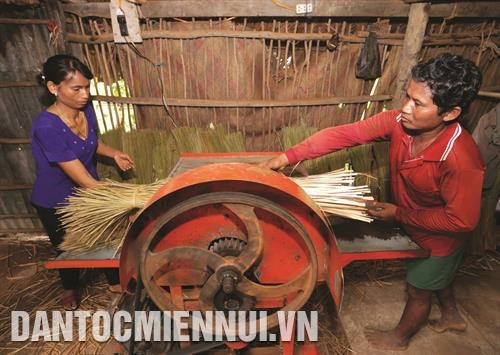 Sau khi khai thác từ những ruộng ngập mặn, cỏ bàng được chở bằng ghe tới các cơ sở sản xuất sản phẩm sinh hoạt và mỹ nghệ từ cỏ bàng ở xã Phú Mỹ. Ảnh: Trần Việt Công đoạn phơi khô cỏ bàng. Ảnh: Trần Việt Các sản phẩm từ cây cỏ bàng thường là chiếu, đệm, giá đựng đồ, túi xách, nón.... Ảnh: Trần Việt Ép cỏ bàng thành sợi mỏng. Ảnh: Trần Việt Sau khi khai thác từ những ruộng ngập mặn, cỏ bàng được chở bằng ghe tới các cơ sở sản xuất sản phẩm sinh hoạt và mỹ nghệ từ cỏ bàng ở xã Phú Mỹ. Ảnh: Trần Việt Công đoạn phơi khô cỏ bàng. Ảnh: Trần Việt Các sản phẩm từ cây cỏ bàng thường là chiếu, đệm, giá đựng đồ, túi xách, nón.... Ảnh: Trần Việt Ép cỏ bàng thành sợi mỏng. Ảnh: Trần Việt