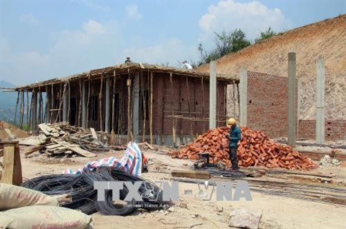 Các hạng mục xây dựng cơ bản của dự án đều chưa hoàn thành. Ảnh: Diệp Anh - TTXVN Các hạng mục xây dựng cơ bản của dự án đều chưa hoàn thành. Ảnh: Diệp Anh - TTXVN