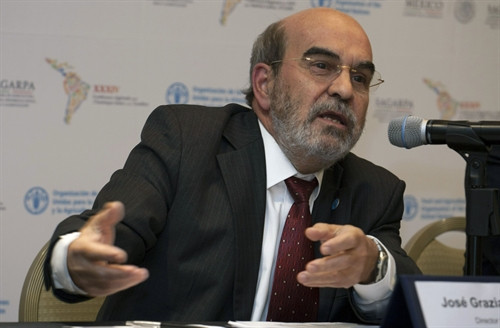 Trong ảnh (tư liệu): Tổng Giám đốc FAO Jose Graziano da Silva tại một phiên họp tại Mexico ngày 3/3. THX/TTXVN