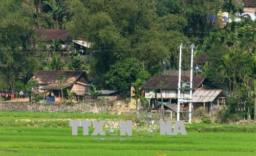 Điện được dẫn về tận làng. Ảnh: Phước Ngọc - TTXVN Điện được dẫn về tận làng. Ảnh: Phước Ngọc - TTXVN