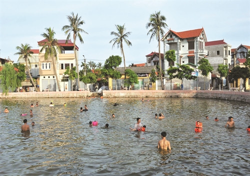 Không chỉ chăm lo phát triển kinh tế, Đan Phượng còn quan tâm đến cảnh quan, môi trường nông thôn